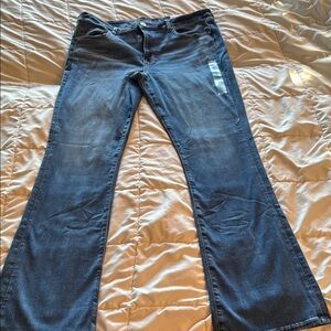 American Eagle Outfitters Blue Flare & Wide Leg Jeans